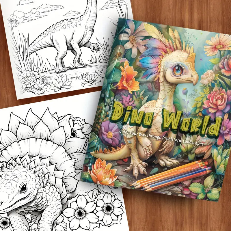 Libro de Colorear de Dinosaurios